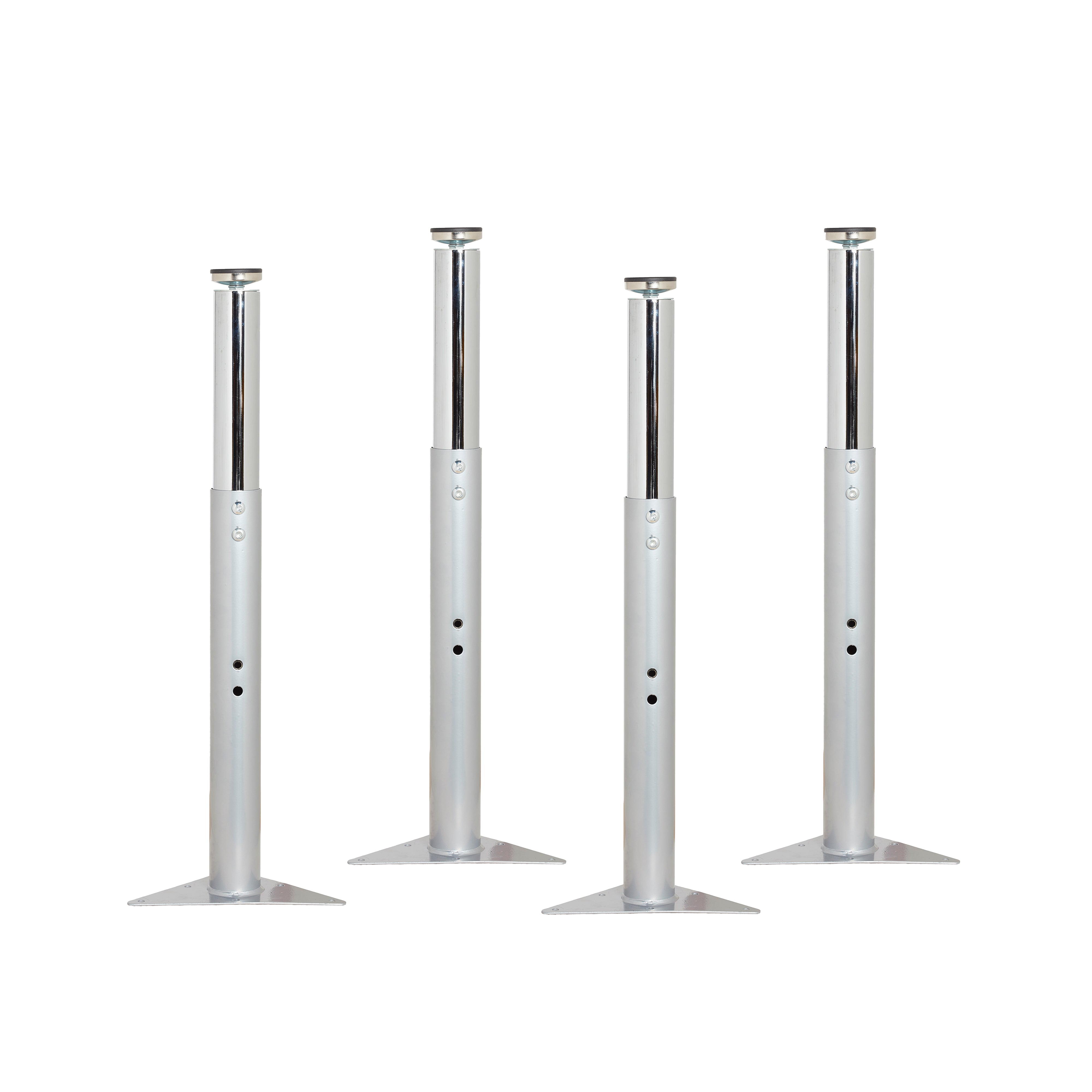 Super Legs for Activity Tables, 4-Piece - Silver
