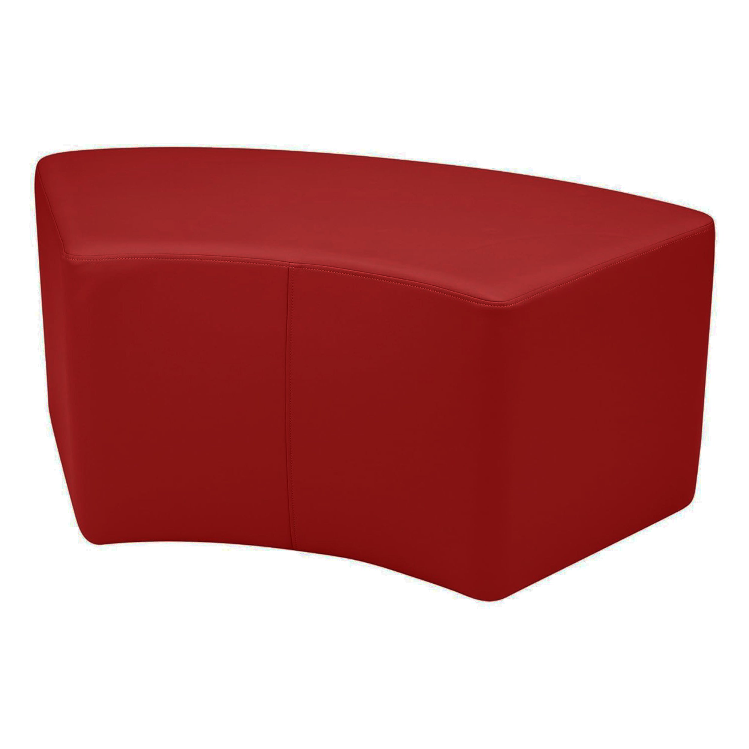 Pro Series Upholstered S Curve Ottoman 18" Height - Crimson