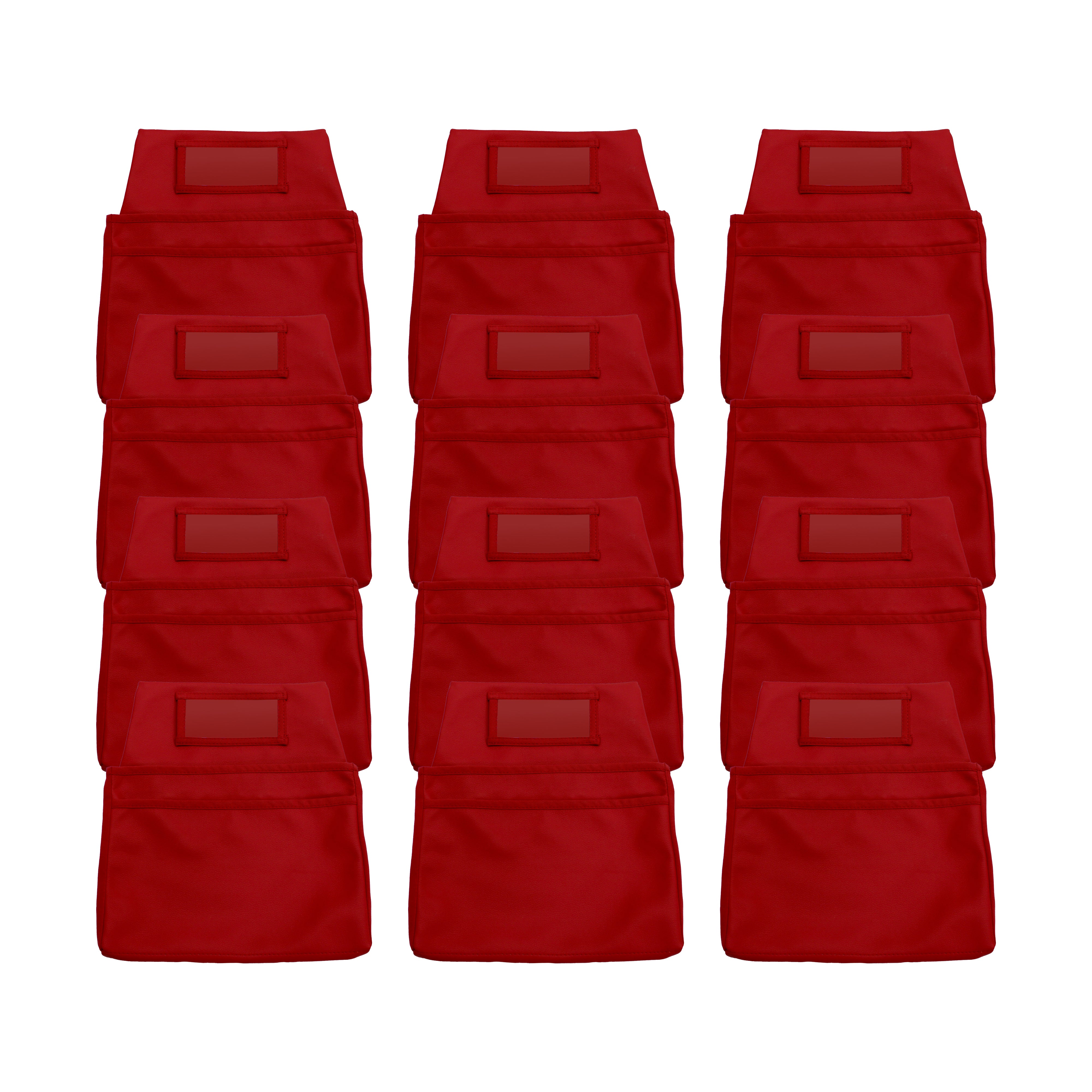 Vinyl Seat Companions, Small, 12-Piece - Red
