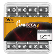 Impecca Alkaline 9-Volt 6LR61 Platinum Batteries 24-Pack