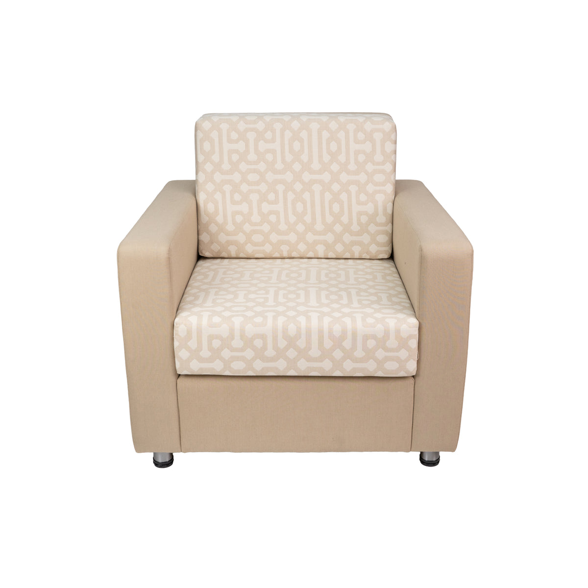Outdoor Chair with Sunbrella - Fretwork Flax/Spectrum Sand