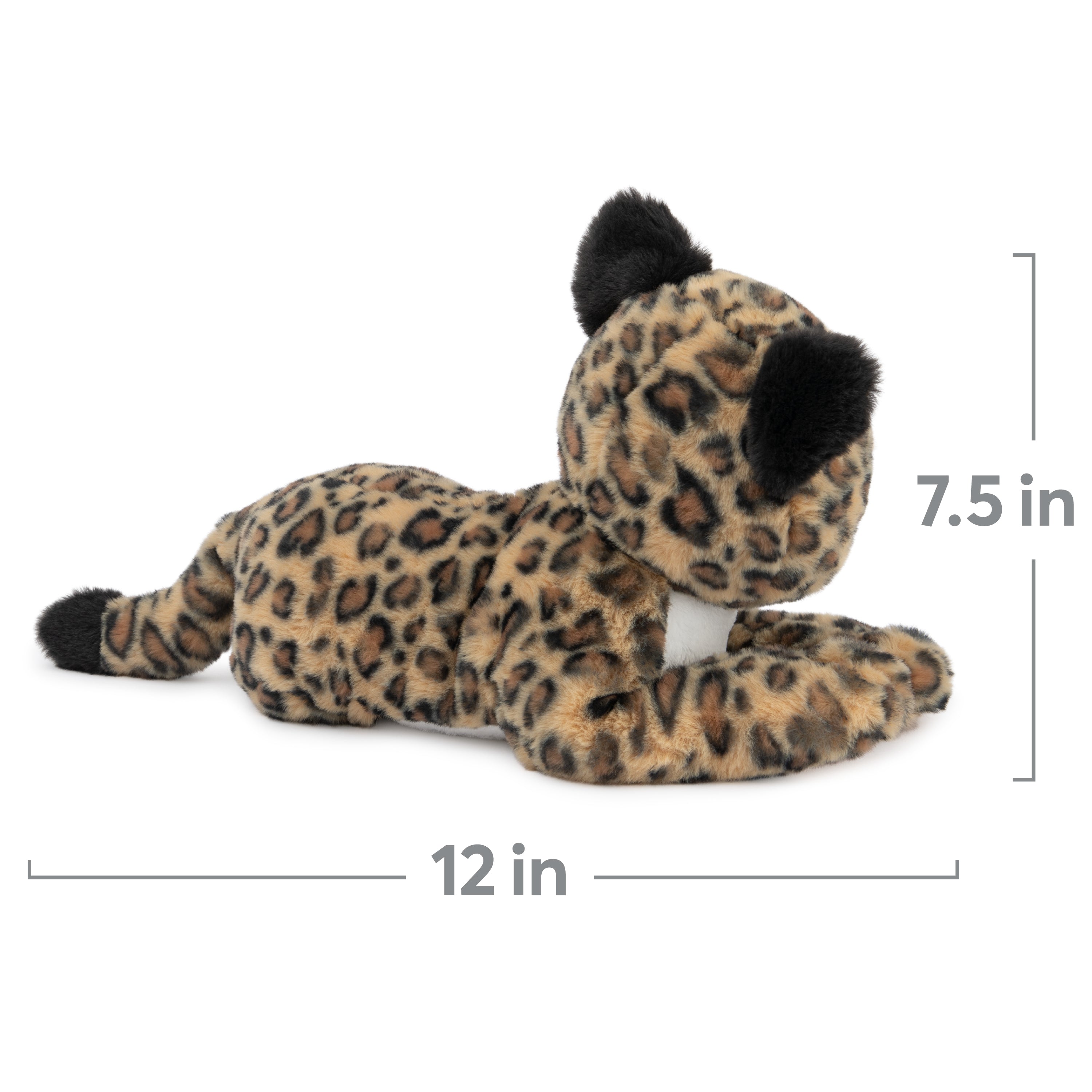 GUND Banks Leopard Plush, Premium Stuffed Animal for Ages 1 and Up, Brown/White, 12”