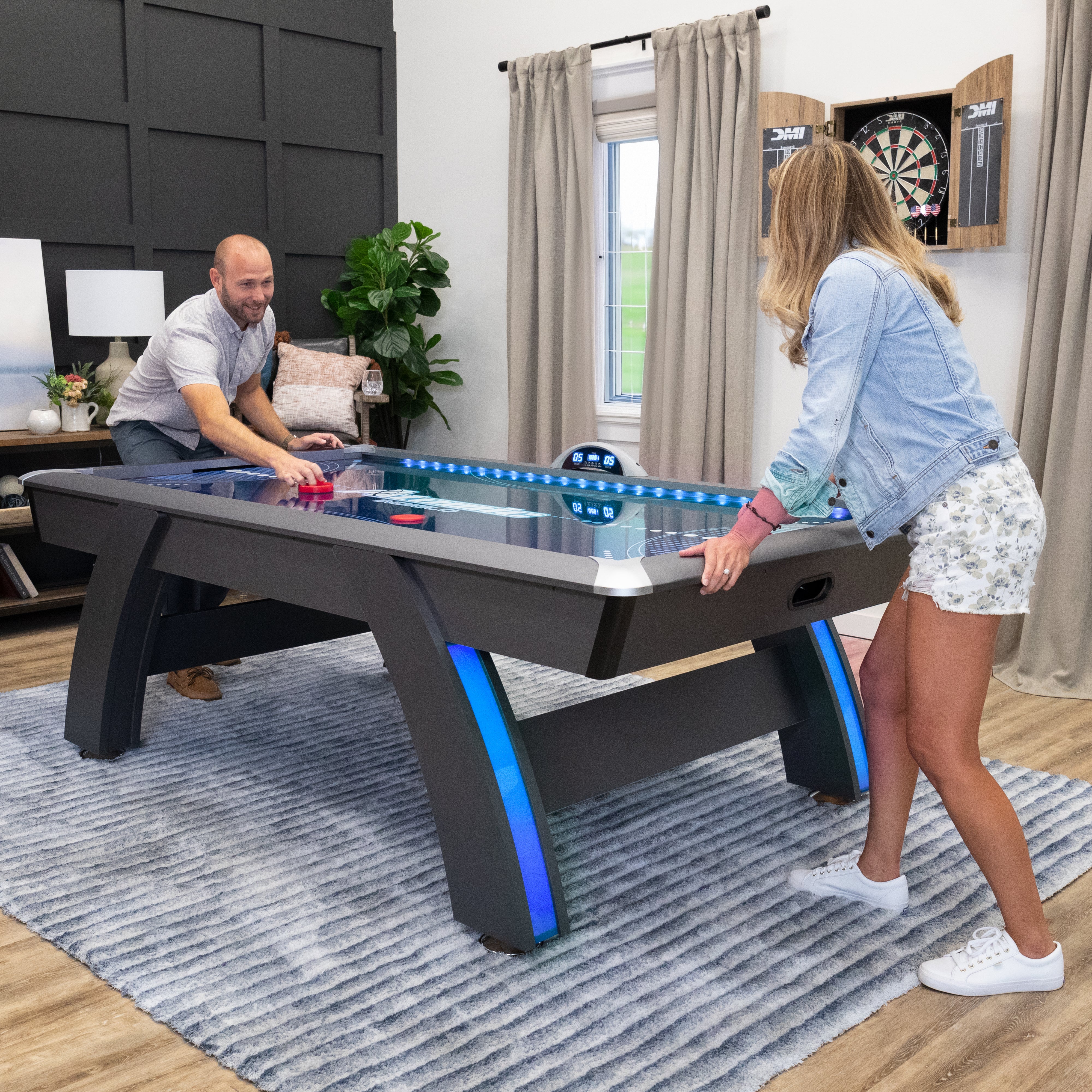 Atomic Indigo Light Up Air Hockey