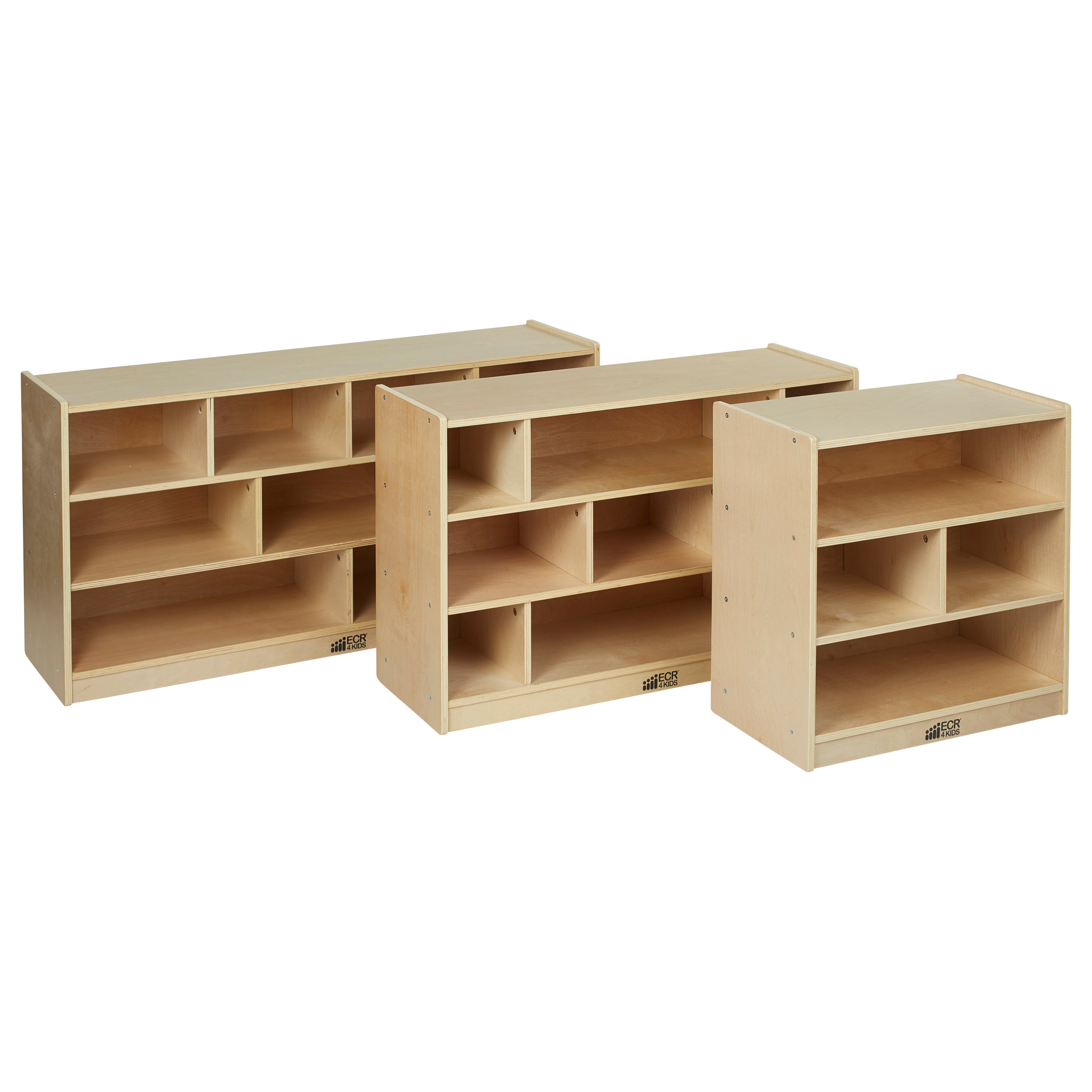 Small Block Storage Cart 24in - Natural