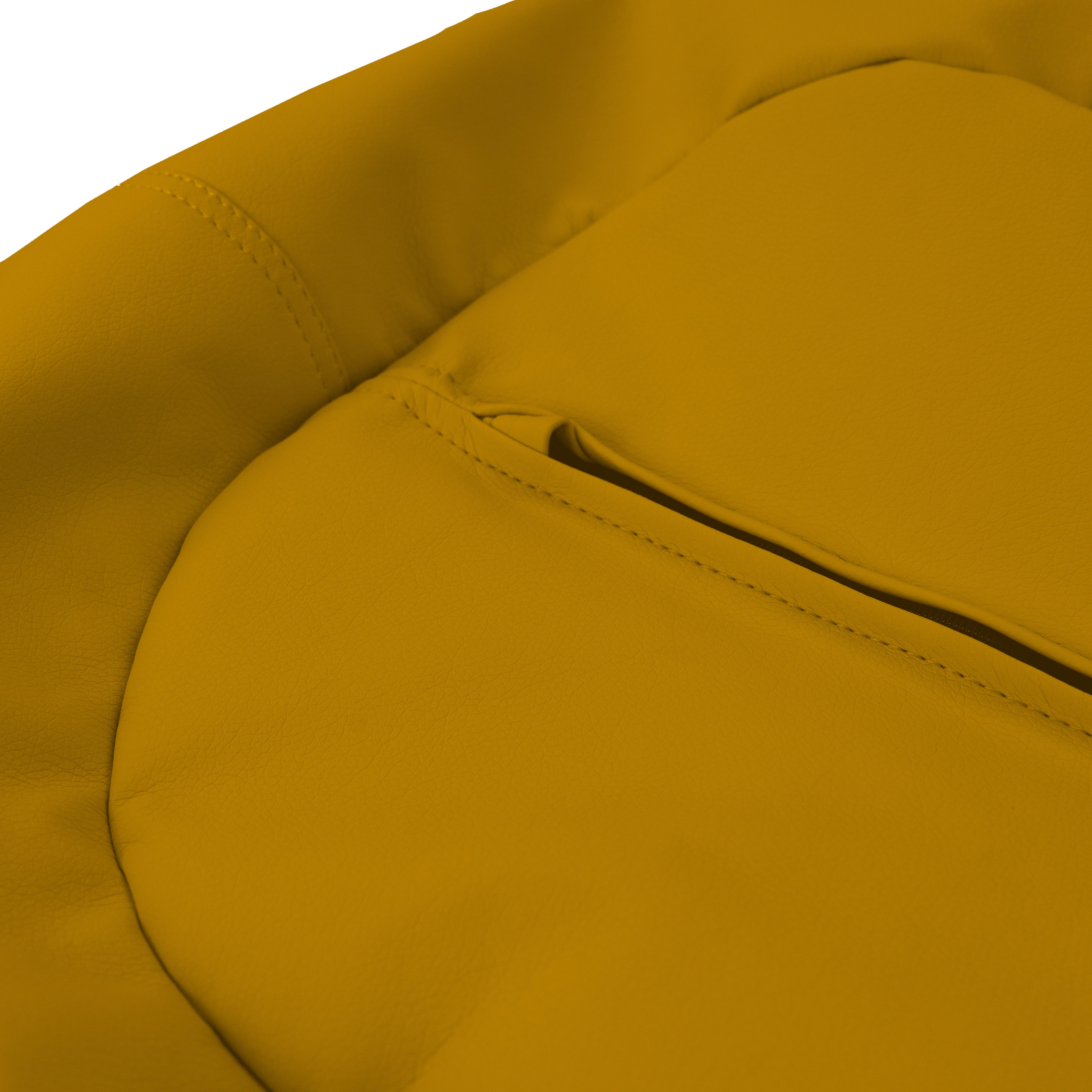30" Round Vinyl Bean Bag - Dijon