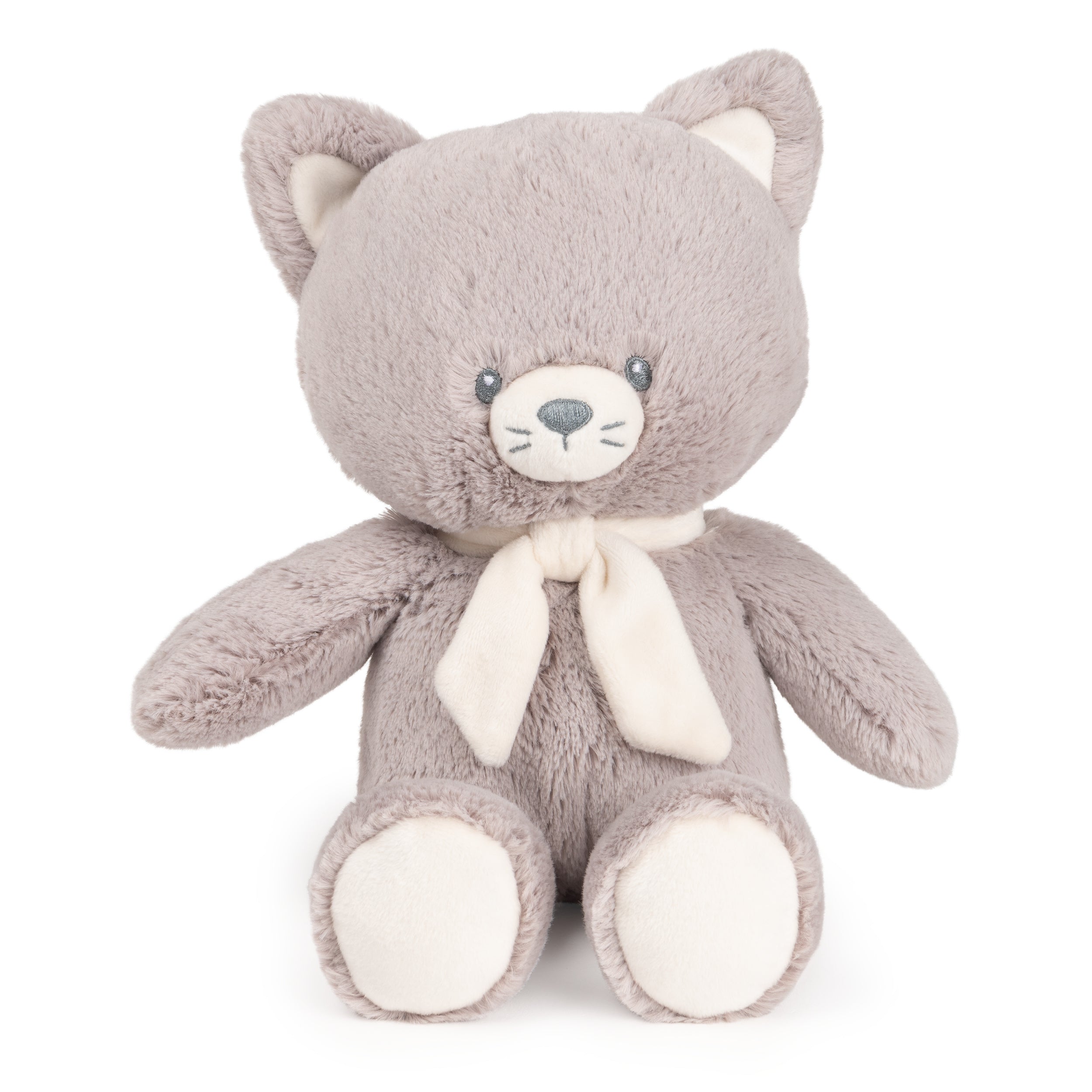 Baby GUND Sustainable Kitten Plush, Stuffed Animal Made from 100% Recycled Materials, Spring Decor for Babies and Newborns, Gray/Cream, 13”