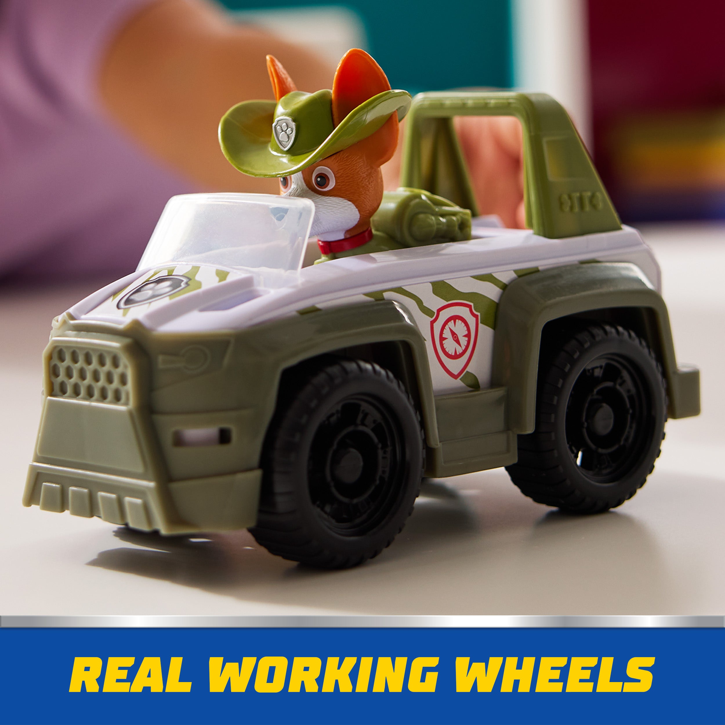 PAW Patrol, Tracker’s Jungle Rescue Vehicle, Toy Truck with Collectible Action Figure, Sustainably Minded Kids Toys for Boys & Girls Ages 3 and Up