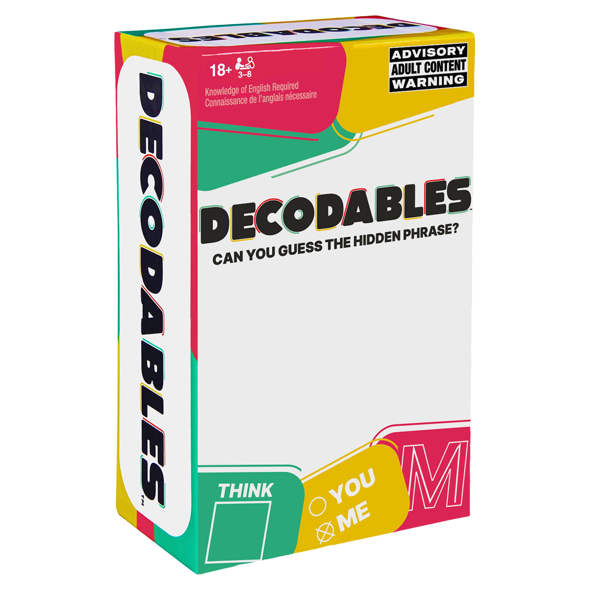 Spin Master Games, Decodables, A Hysterical Adult Party Game, Adult Card Game, Bachelorette Party Activity, 3-8 Players, for Ages 18 & Up