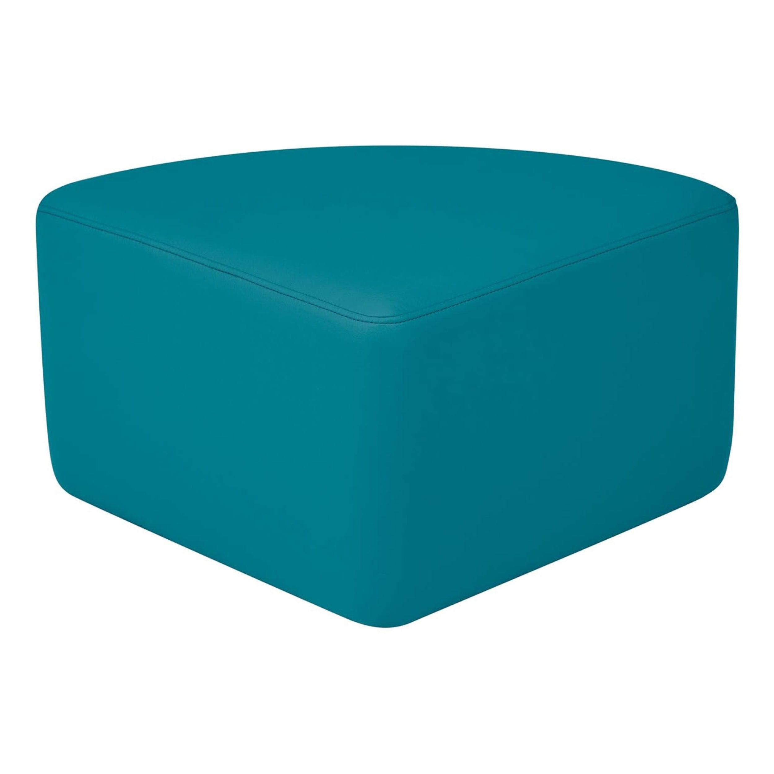 Pro Series Upholstered Pie Ottoman 12" Height - Teal