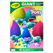 Crayola Trolls 3 Giant Coloring Pages, 18 Pages, Coloring Supplies, Creative Gifts for Kids 3+
