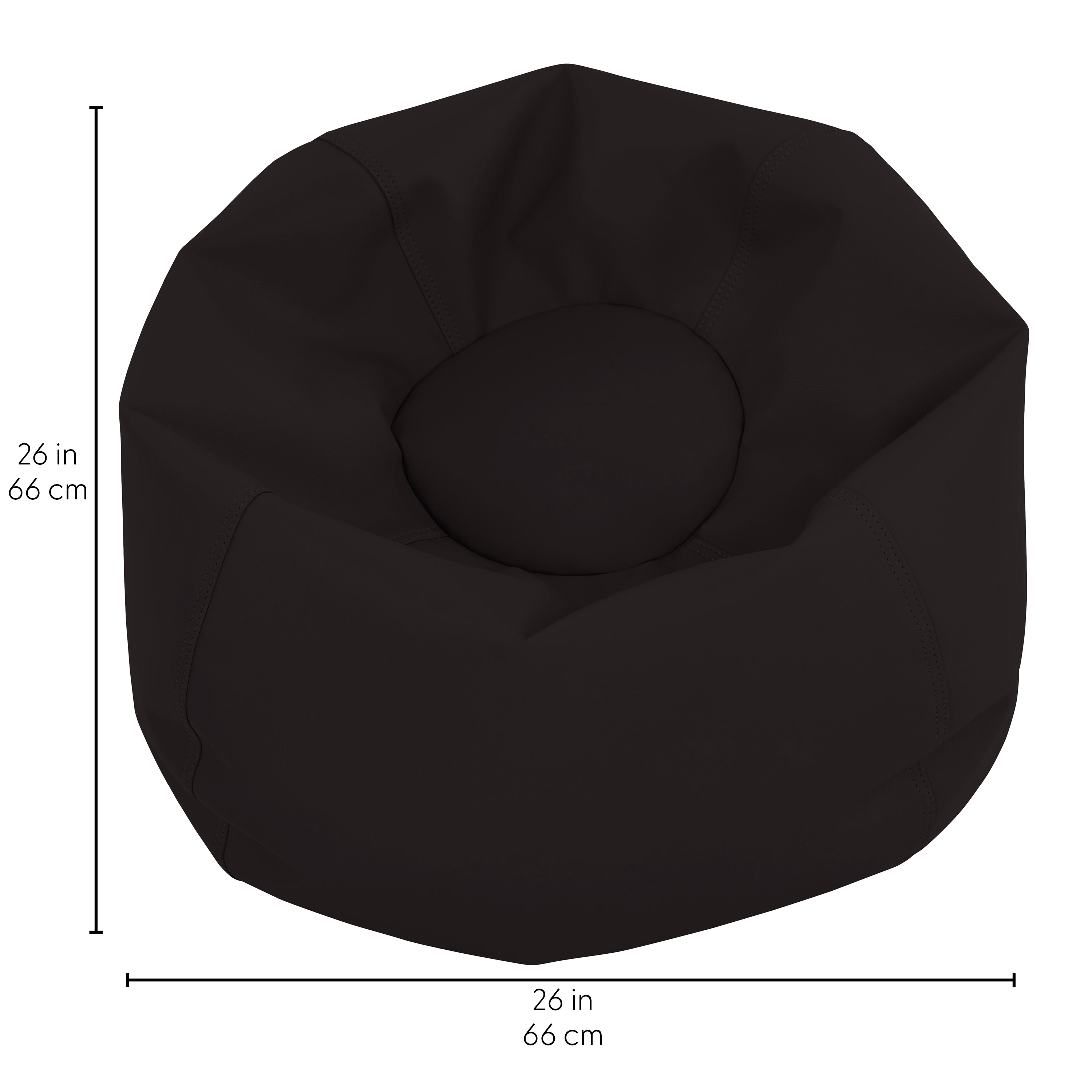 SoftScape Classic 26" Junior Bean Bag - Black