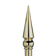 85G 8 IN BRASS PLATED ROUND SPEAR