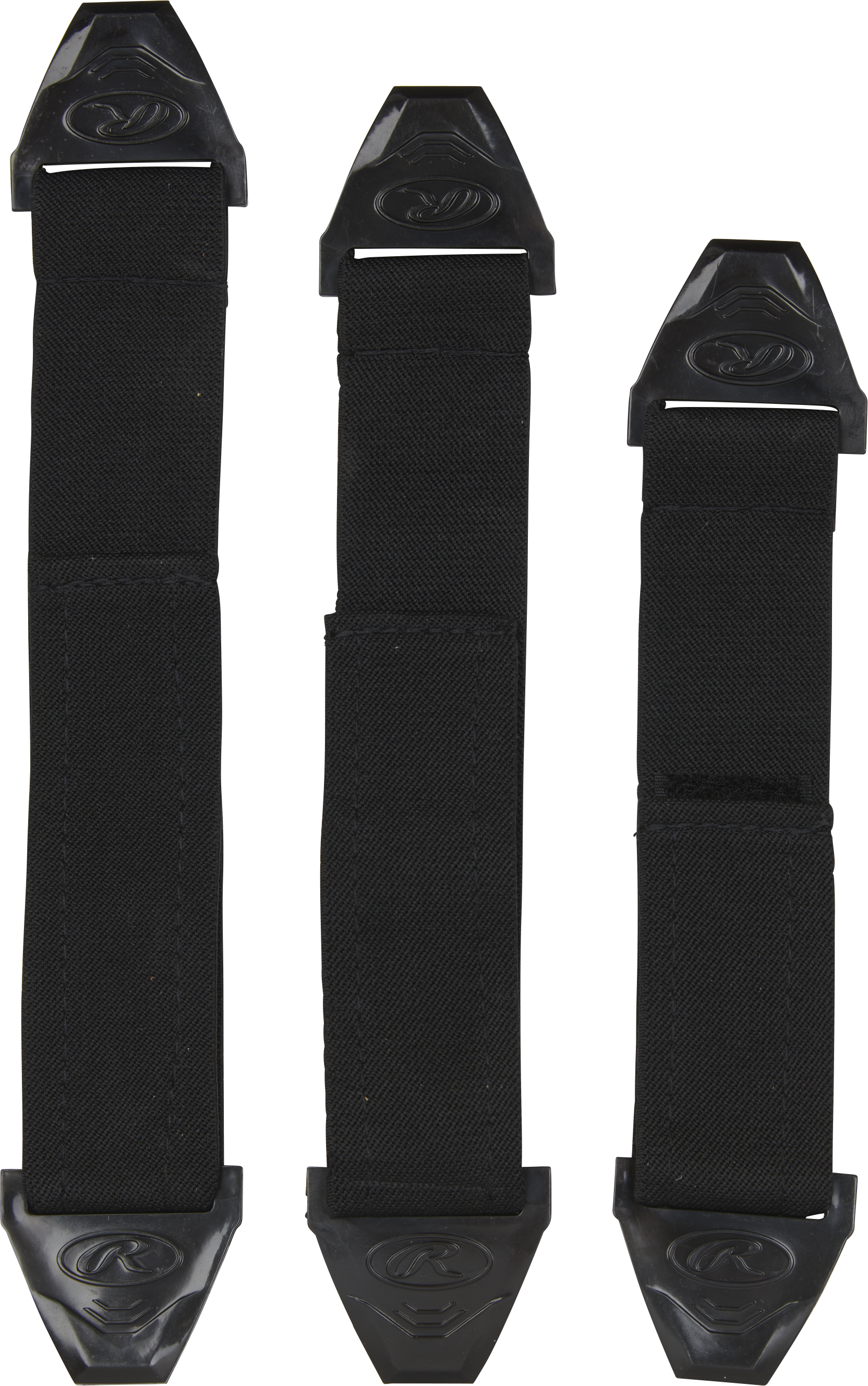 Rawlings Mach Replacement Leg Guard Straps (Set Of 3) - Black