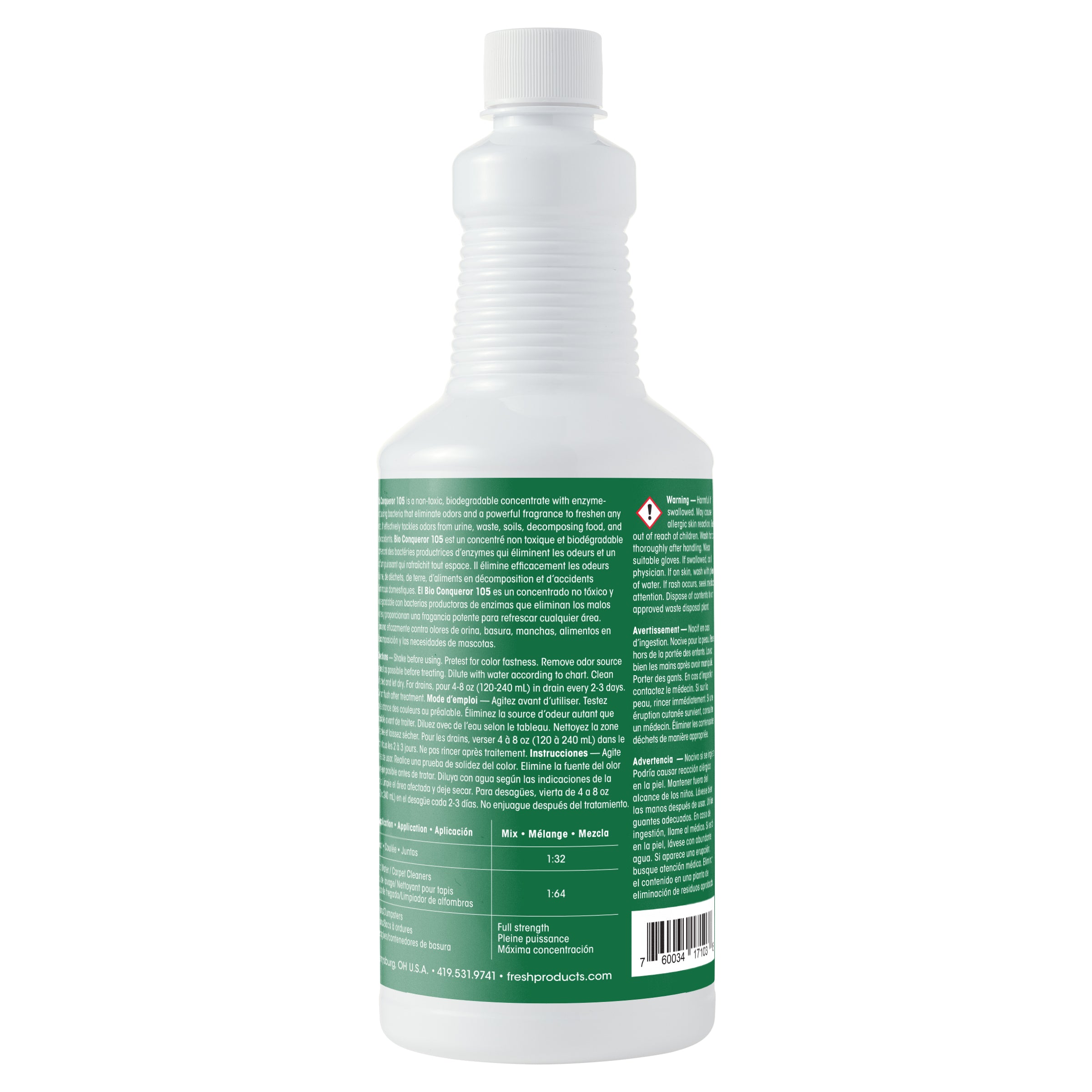 Bio Conqueror 105 Liquid - 1 quart Cotton Blossom (12 Pack)