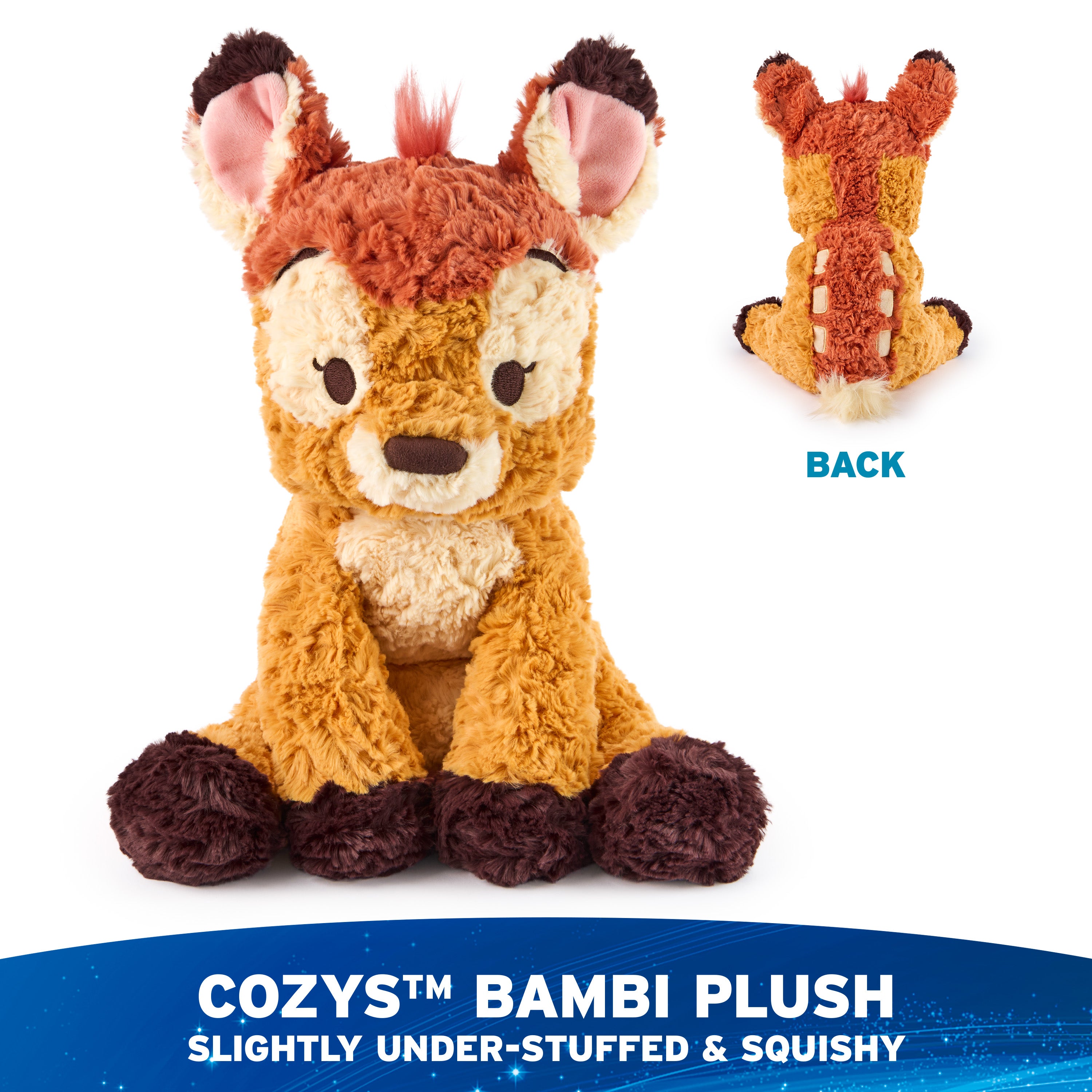 GUND Disney Official Bambi Plush, Disney Cozys Collection, Bambi Toys, Deer Stuffed Animal for Ages 1 and Up, Brown, 10”