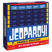 Jeopardy! Family Edition Board Game Trivia Games Board Games for Family Night Fun Games for Game Night, for Adults and Kids Ages 10 and up