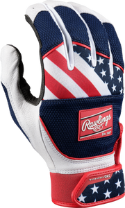 Rawlings Womens Workhorse Okc Fastpitch Softball Batting Gloves - Small - Usa