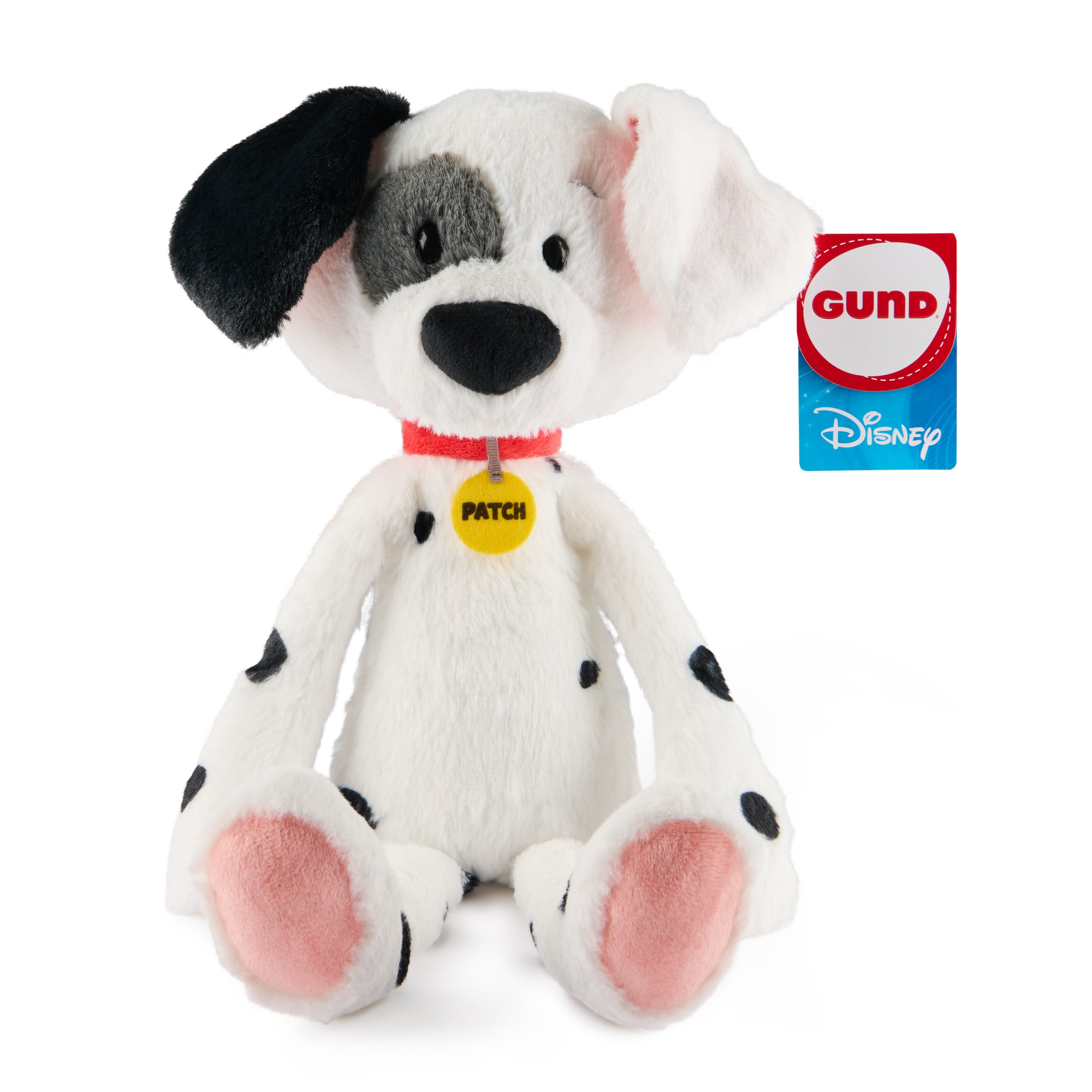 GUND Disney Official Patch Toothpick Plush, 101 Dalmatians, Puppy Stuffed Animal for Ages 1 and Up, White, 15”