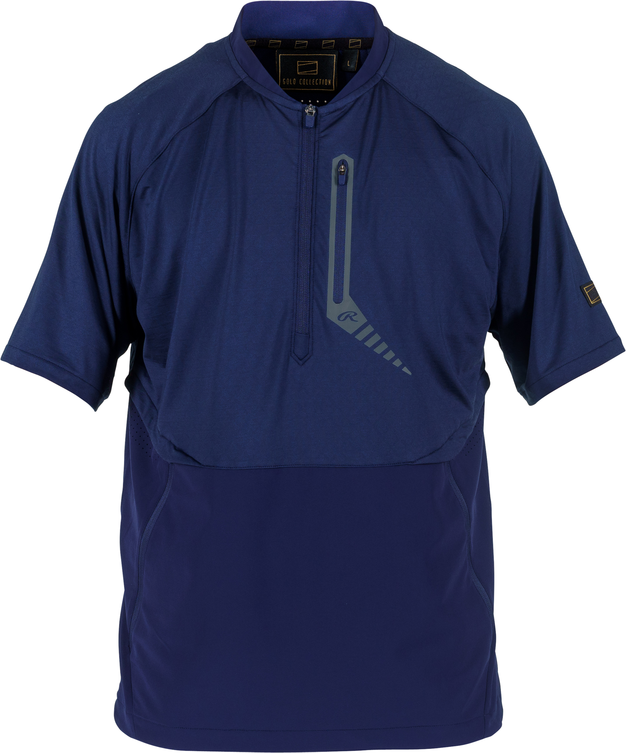 Rawlings Adult Gold Collection Short Sleeve Jacket - Small - Navy