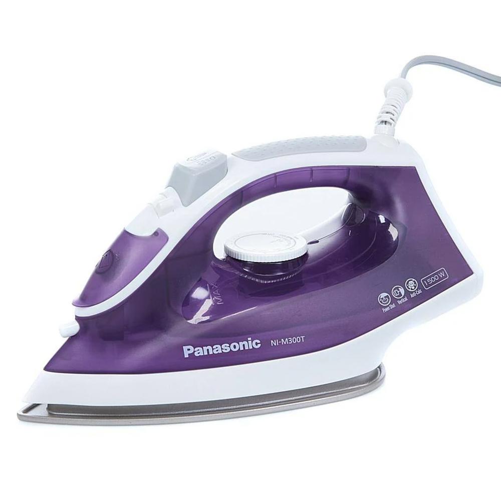 Panasonic Light & Easy 1500W Steam Iron with Smooth Glide Titanium Coated Soleplate - Purple