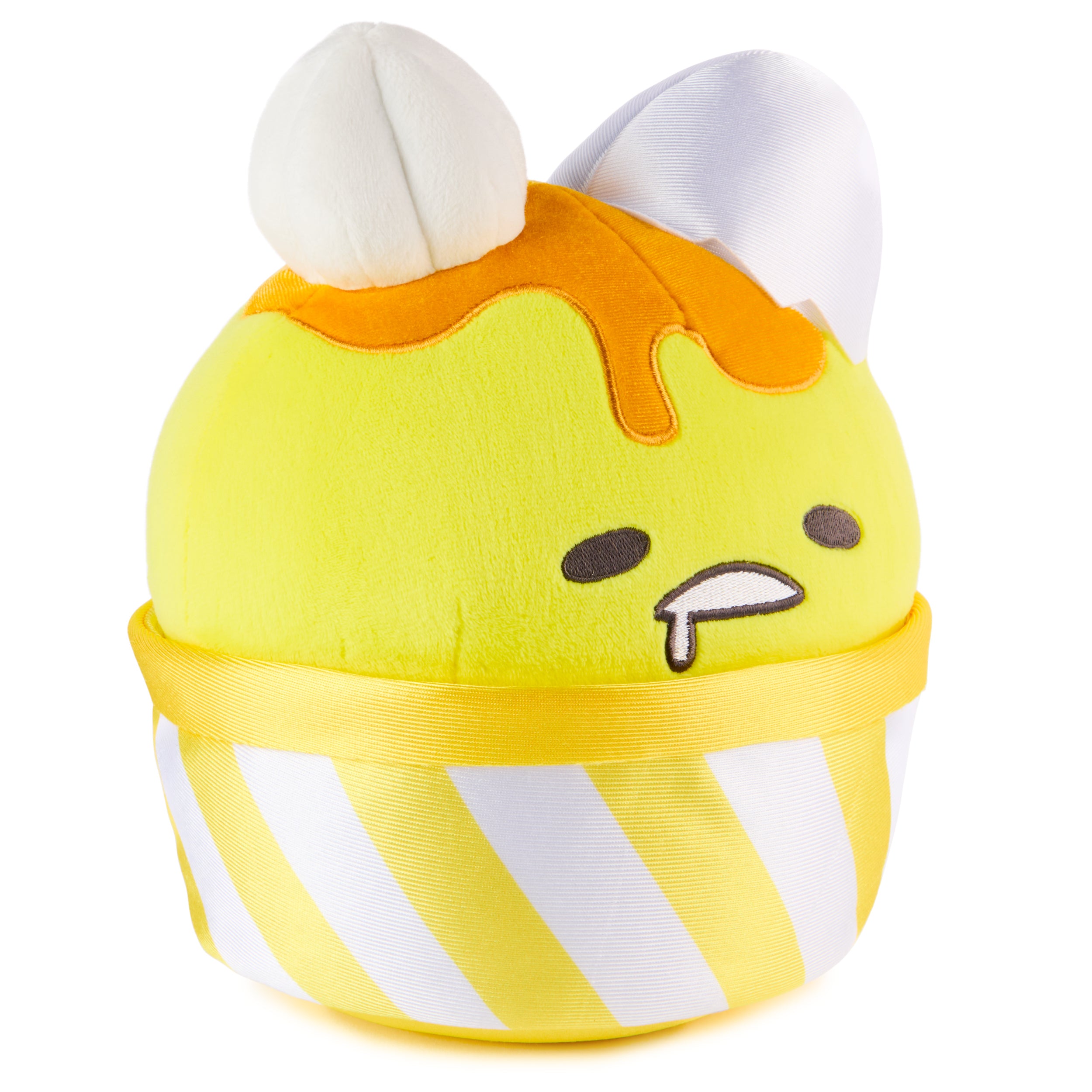 GUND Sanrio Gudetama The Lazy Egg Stuffed Animal, Gudetama Ice Cream Cup, Plush Toy for Ages 1 and Up, 9”
