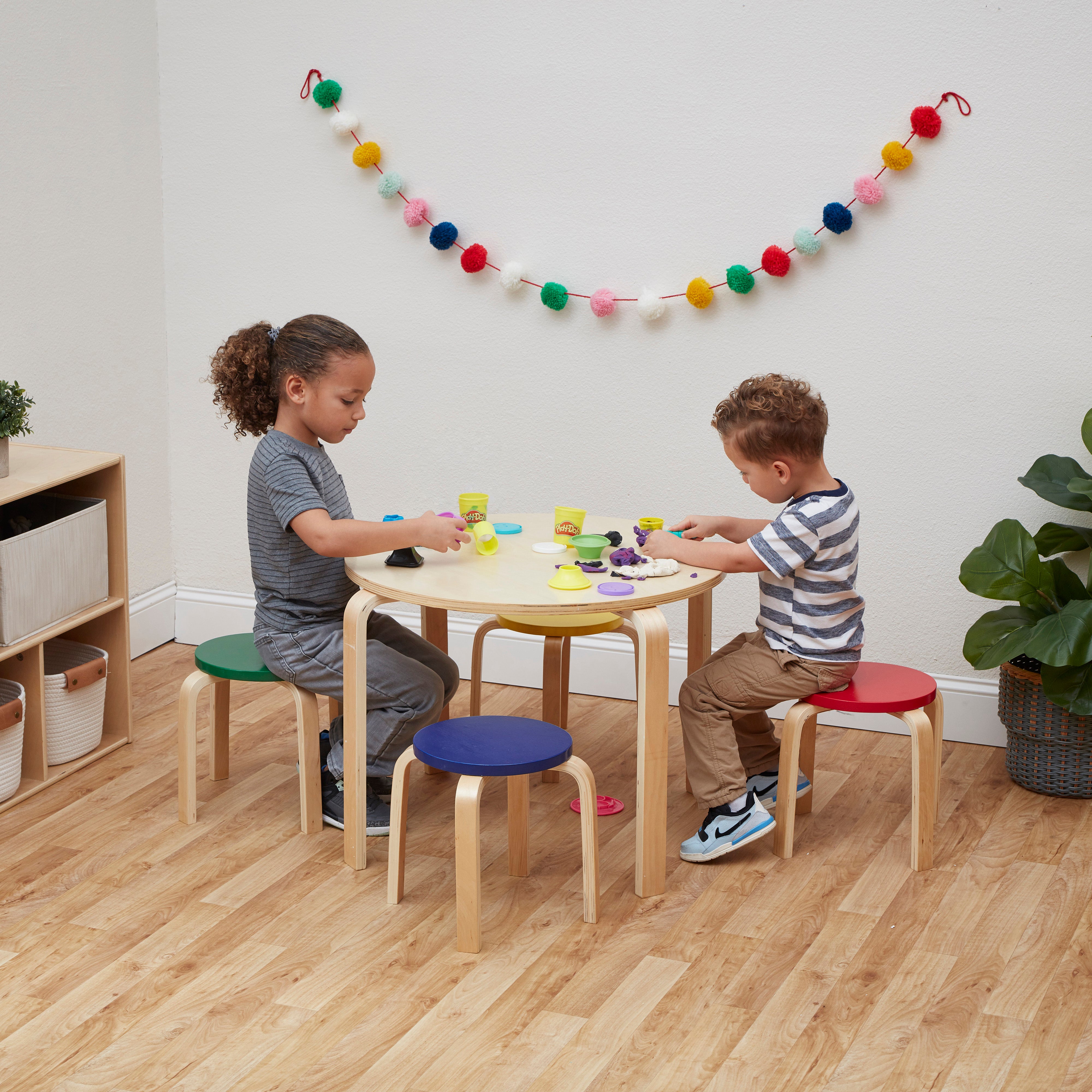 Bentwood Stools 6-Piece Set - Assorted