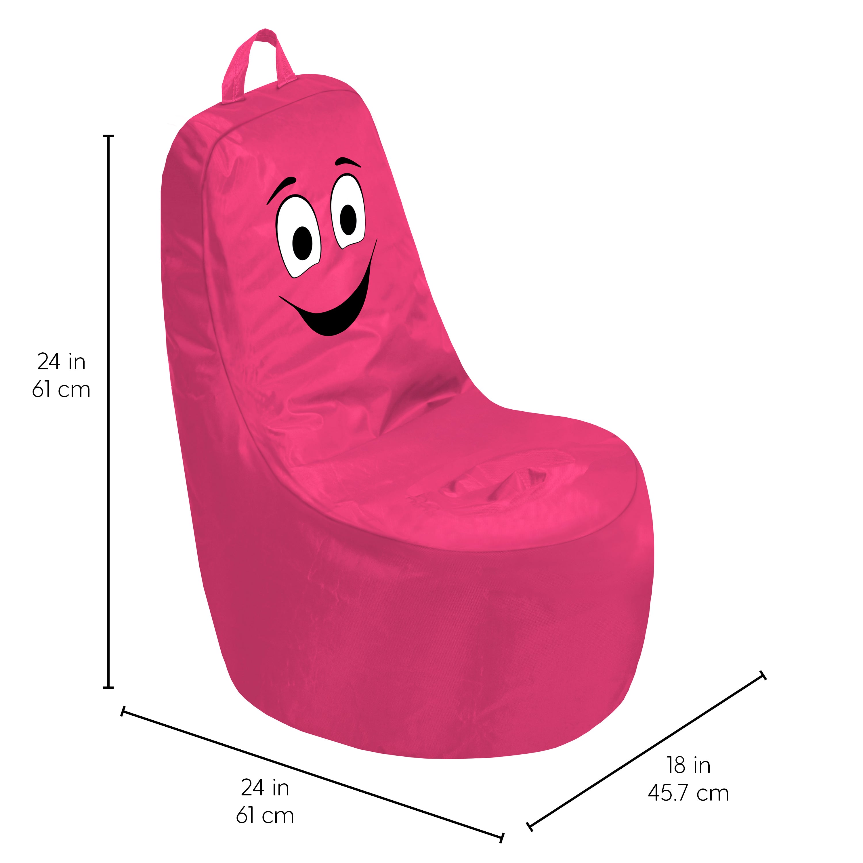 Cali Be Happy Bean Bag - Raspberry