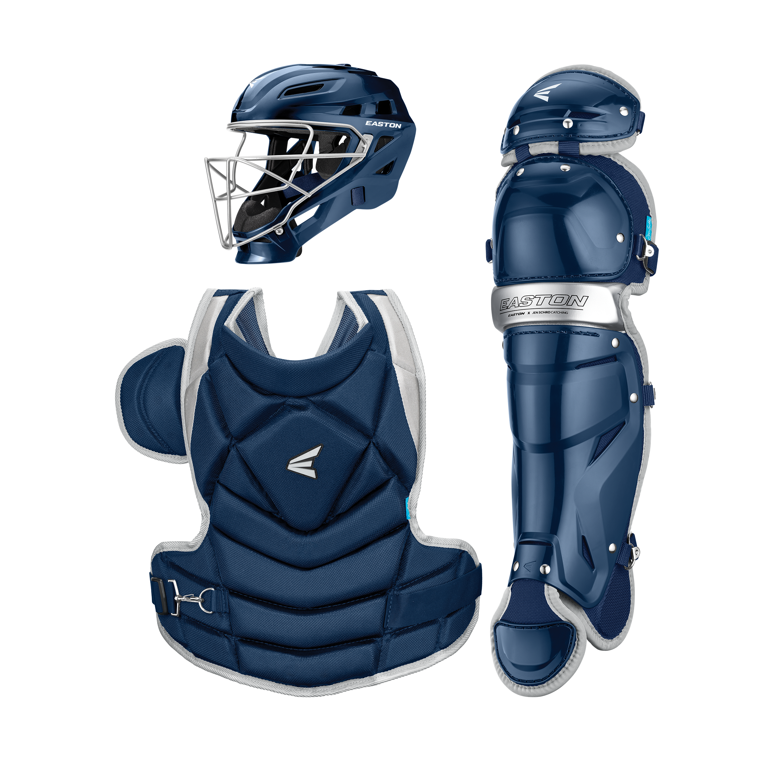 Easton Jen Schro The Fundamental Softball Large Catchers Box Set - Navy