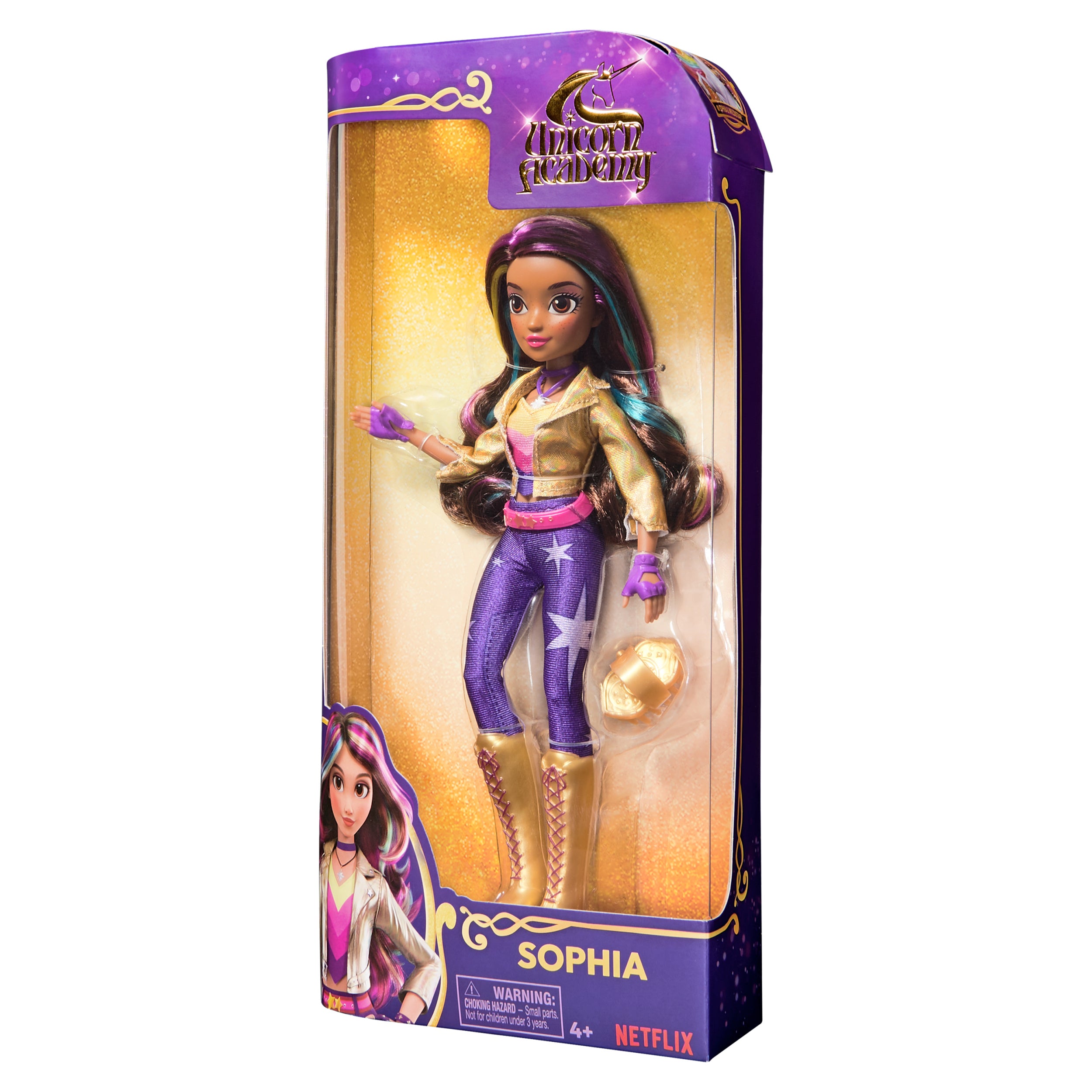 Unicorn Academy, Sophia Doll with 6 Accessories, 9.5”, Dolls & Unicorn Toys for Girls Ages 4 and up