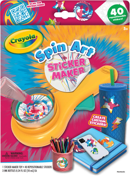 Spin Art Sticker Maker