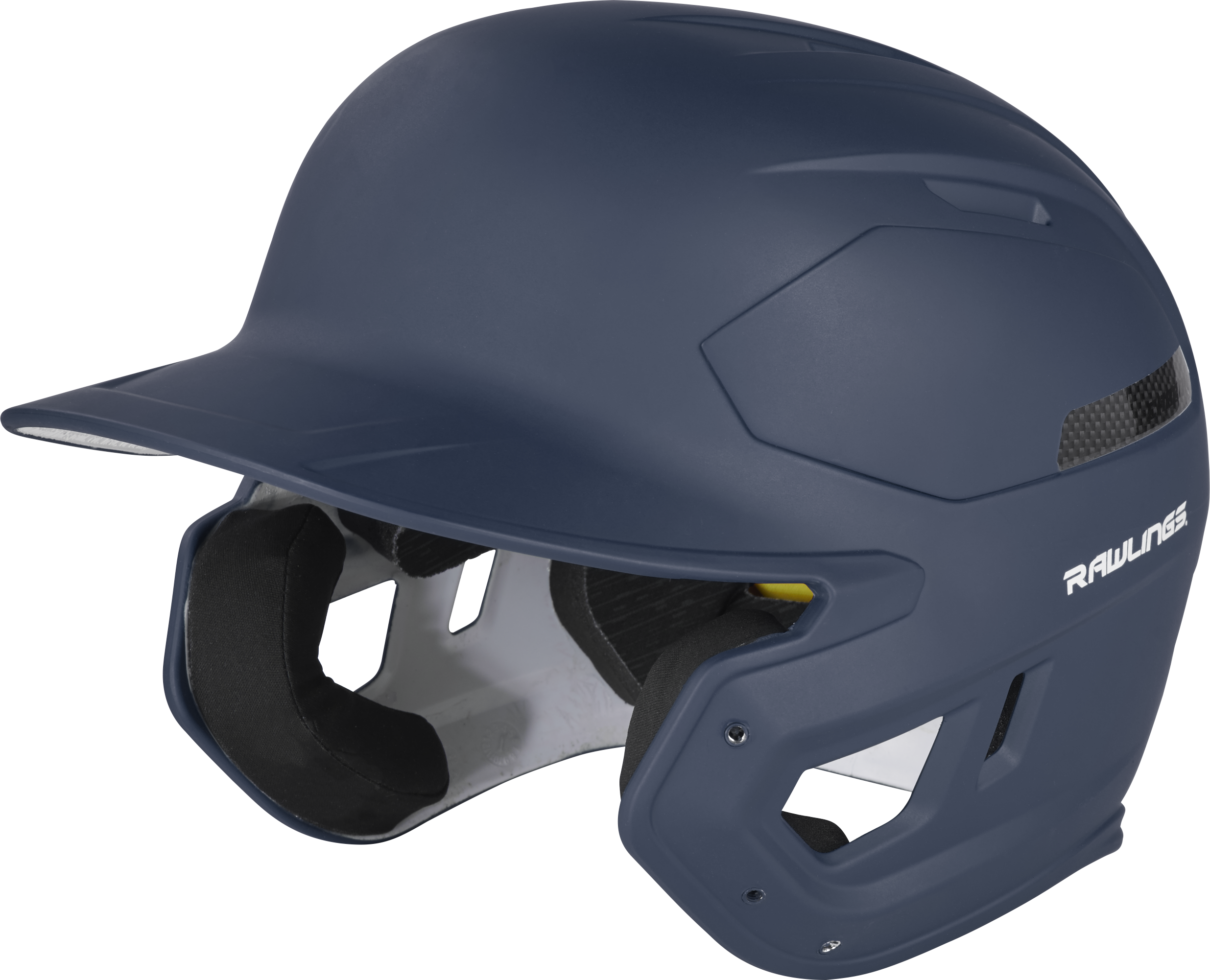 Rawlings Mach Carbon Adult 1-Tone Baseball Helmet - Small - Navy