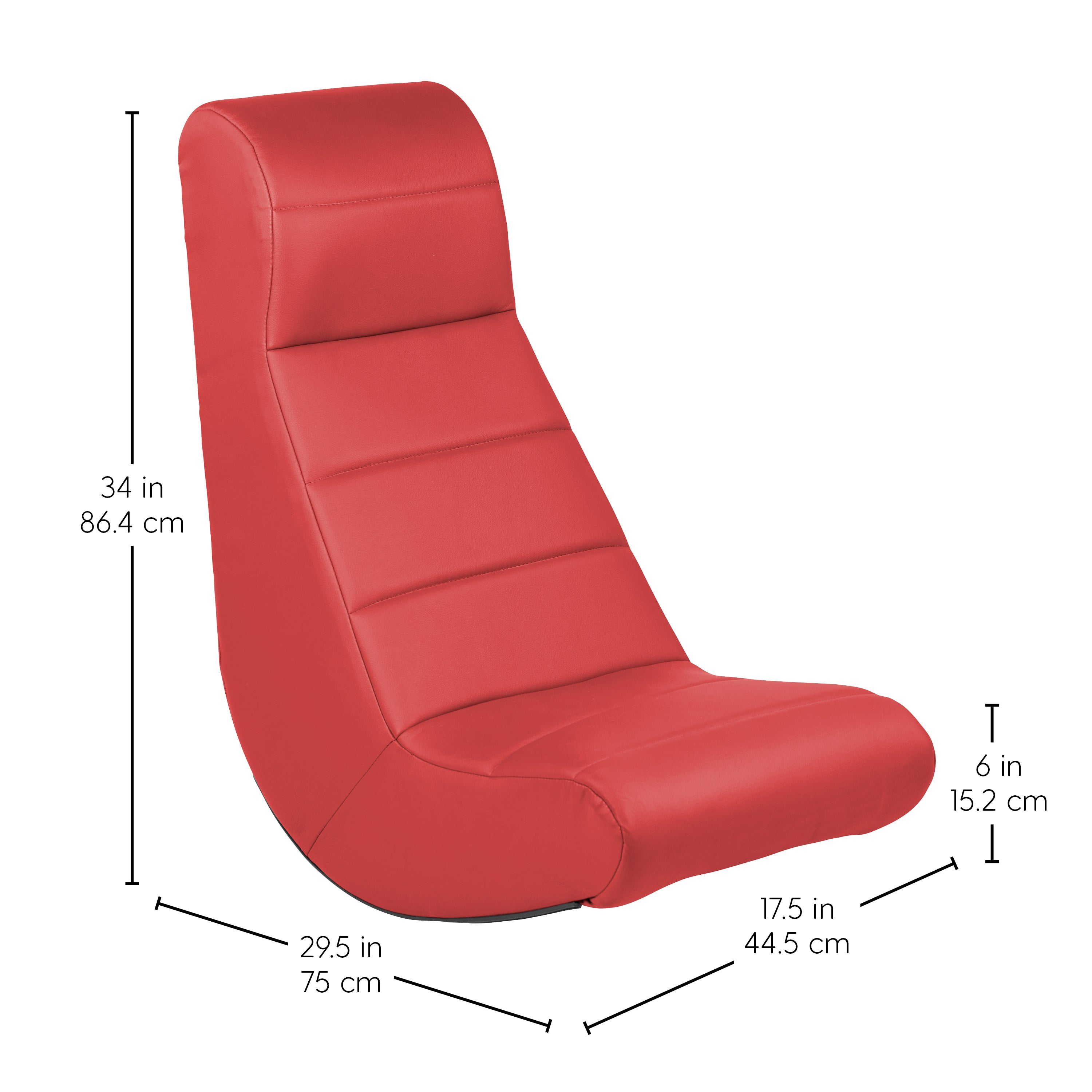 Horizontal Soft Rocker - Red