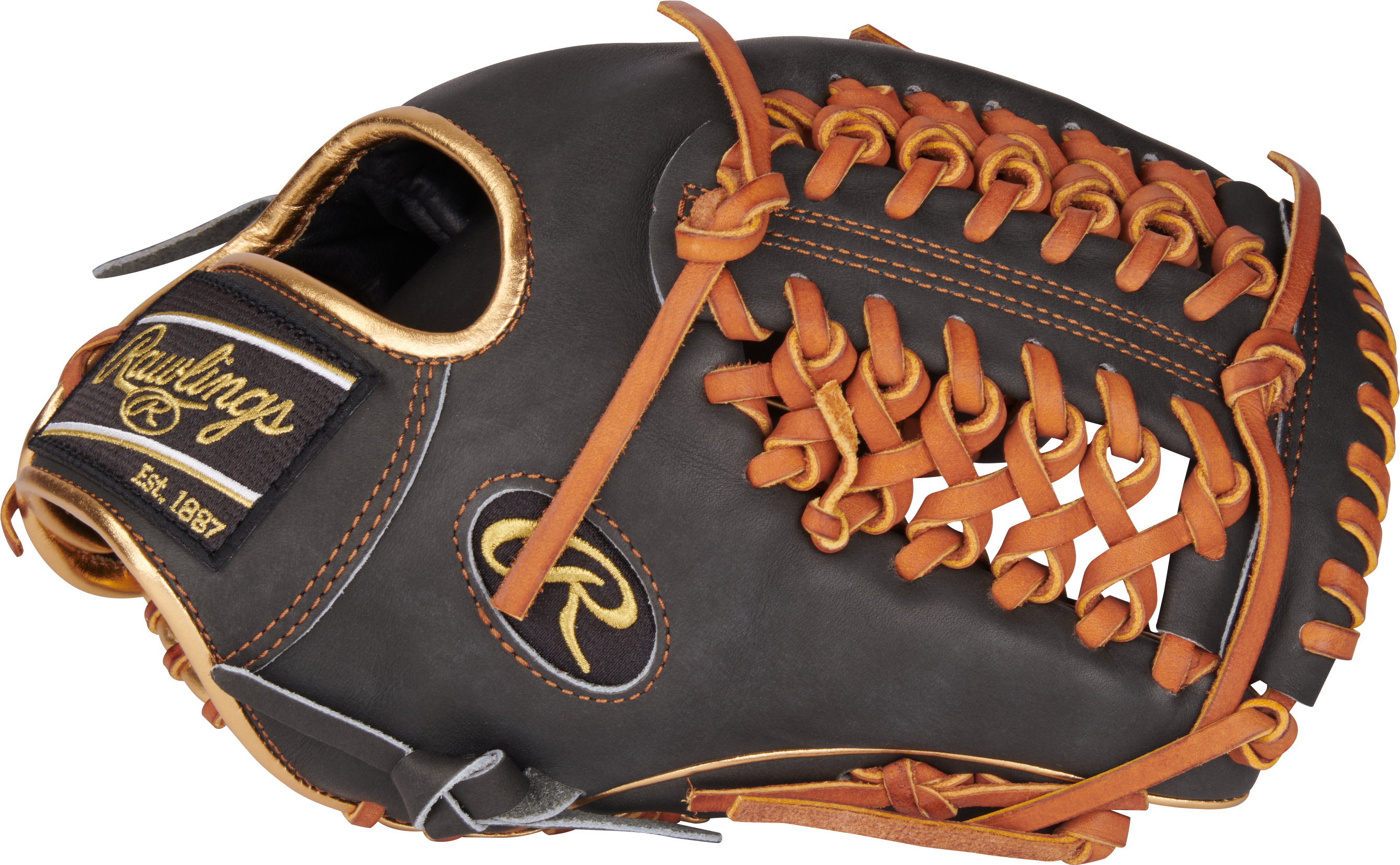 Rawlings Heart Of The Hide Series 11.75-Inch Baseball Glove - Right Hand Thrower - Dark Shadow