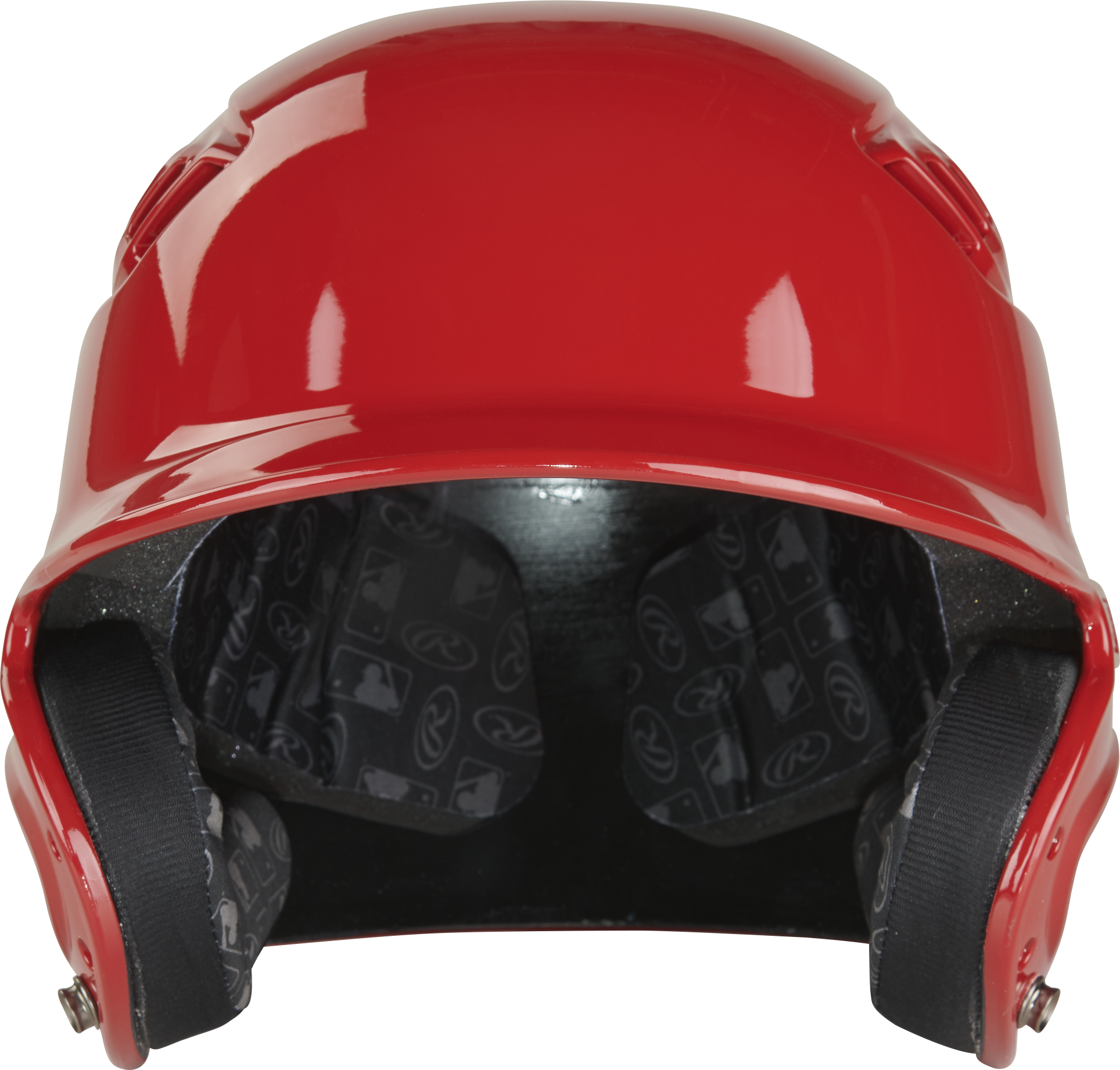Rawlings R16 Gloss Senior 1-Tone Baseball Helmet - Scarlet