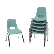 12" Stack Chair with Swivel Glides - Seafoam