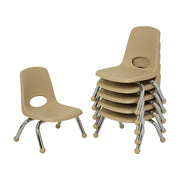 8" Stack Chair with Ball Glides - Sand