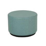 Pro Series Upholstered 18" Round Ottoman Rocker 12" Height - Sky Blue Crosshatch