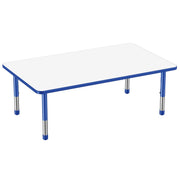 36" x 60" Rectangle Dry-Erase Activity Table with Adjustable Chunky Legs - Whiteboard/Blue