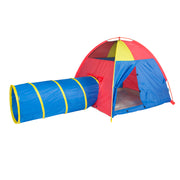 Hide Me Tent and Tunnel Combo - Blue / Red / Yellow