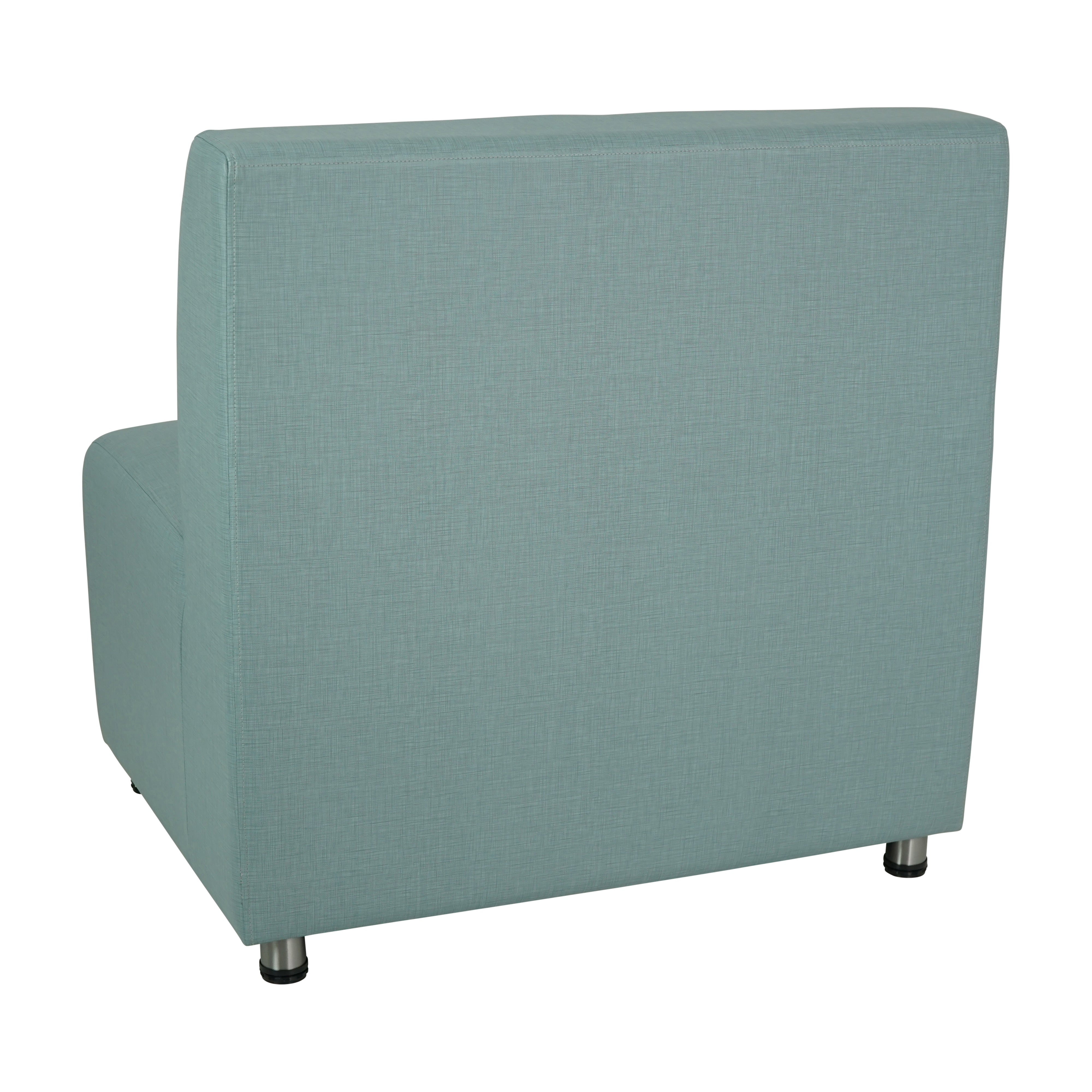 Pro Series Upholstered Connect Chair - Sky Blue Crosshatch
