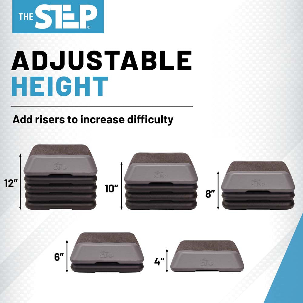 The High Step (Grey Platform And (4) Black Risers)