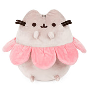 GUND Pink Flower Petals Pusheen Plush Stuffed Animal Cat, Gray and Pink, 9.5”