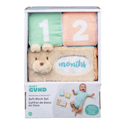 Baby GUND Milestones and Moments Soft Blocks, Plush Photo Prop Sensory Toy Blocks for Babies and Newborns, Multicolor
