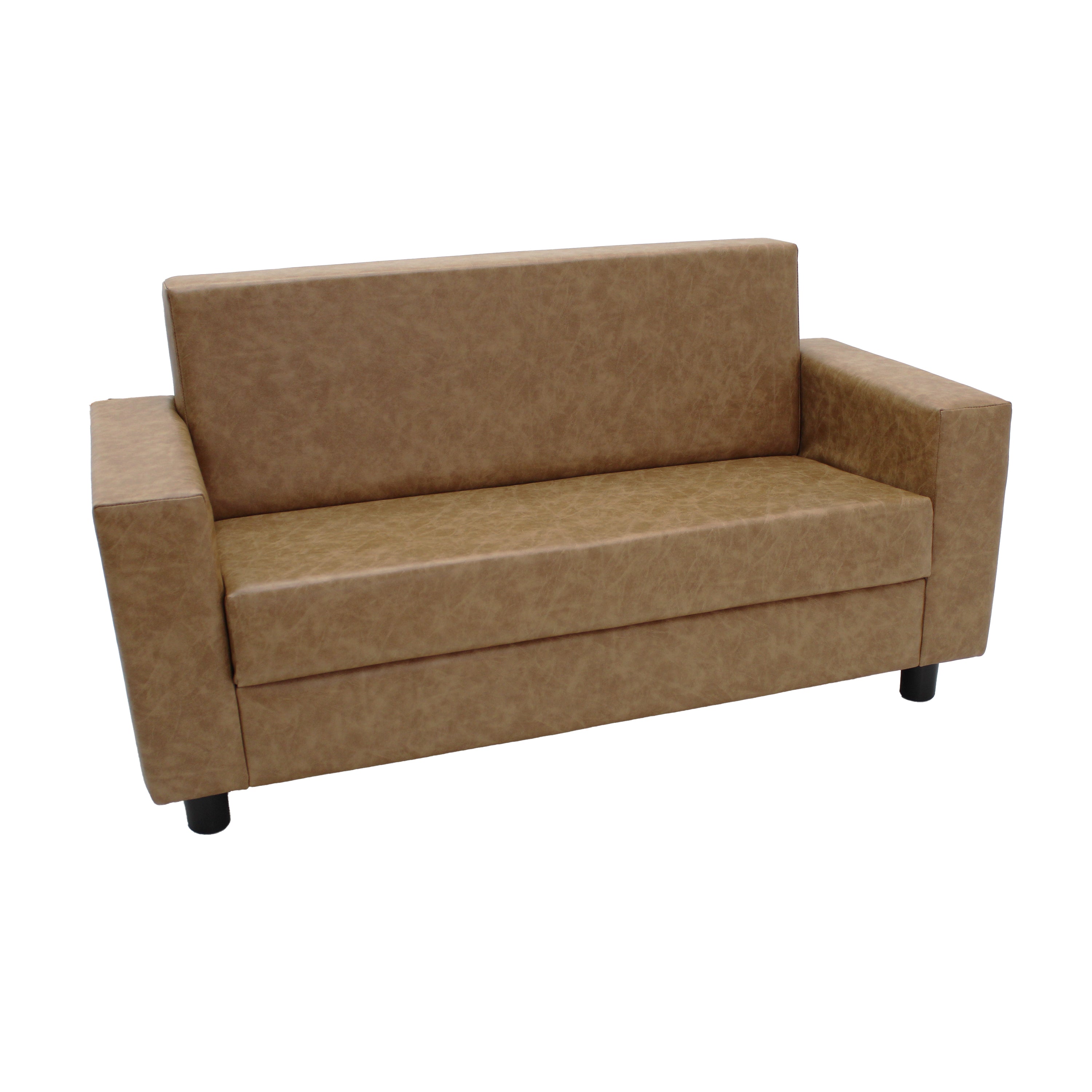 Rustic Inspired Playtime Classic Sofa - Pecan