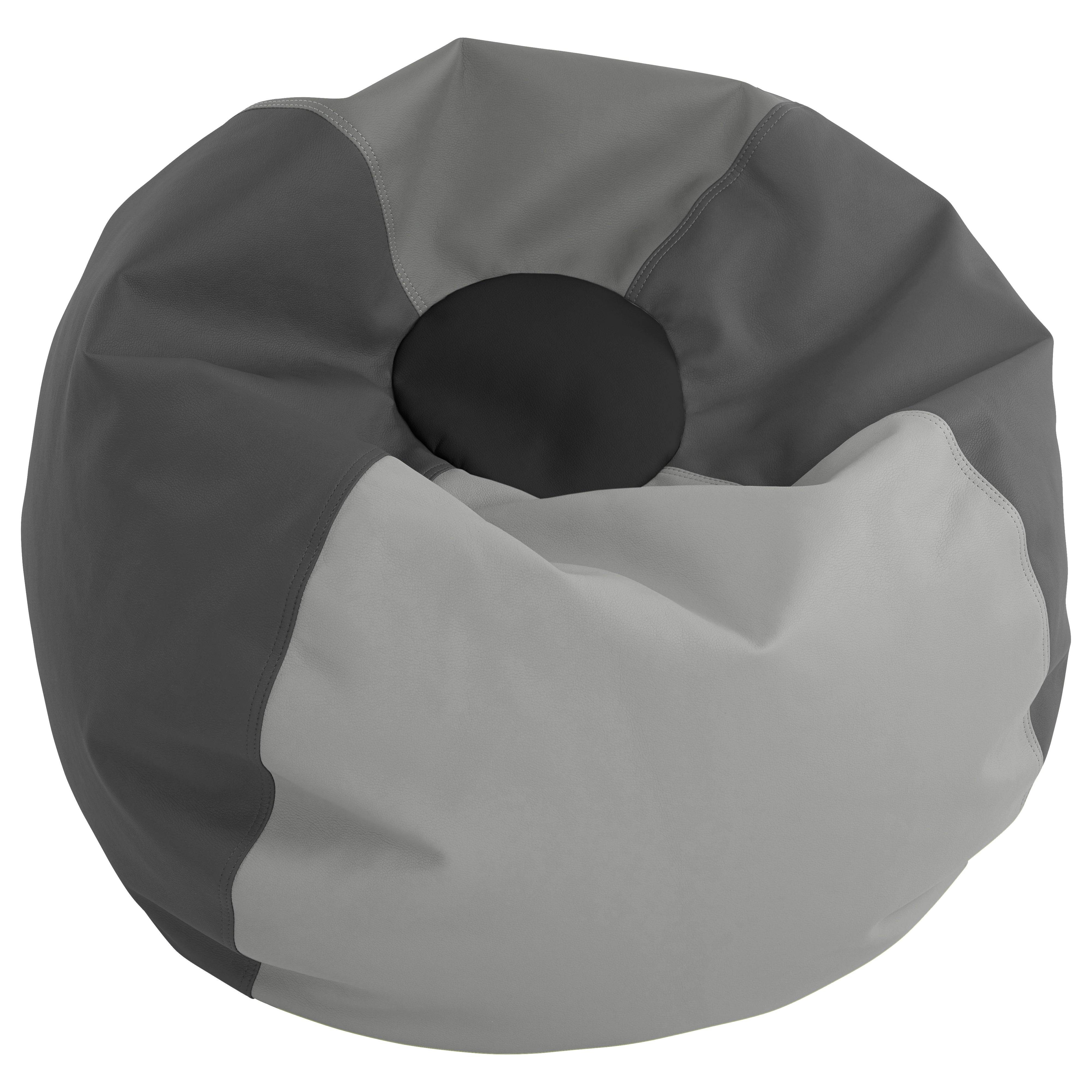 SoftScape Classic 35" Standard Bean Bag - Gray/Light Gray