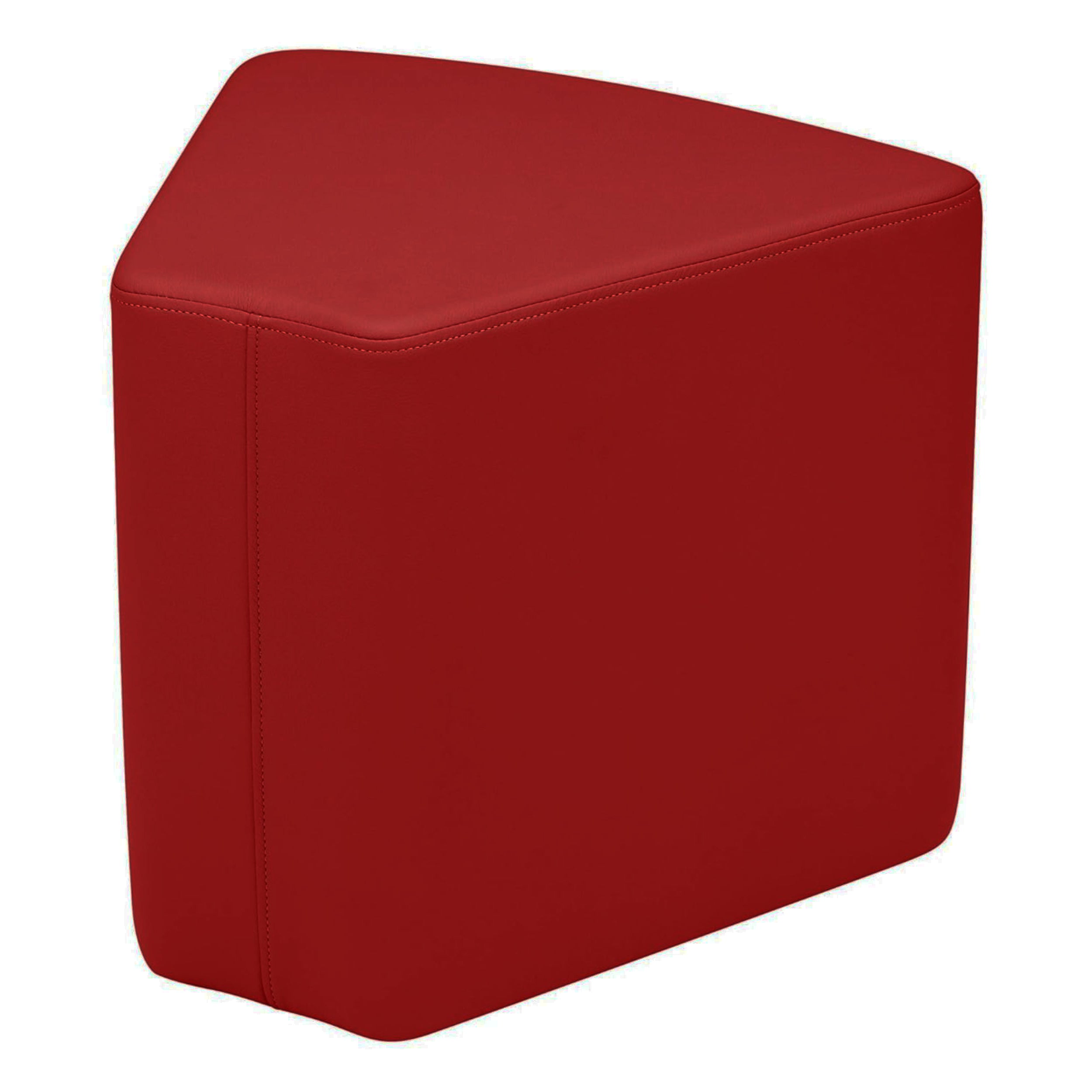 Pro Series Upholstered Wedge Ottoman 18" Height - Crimson