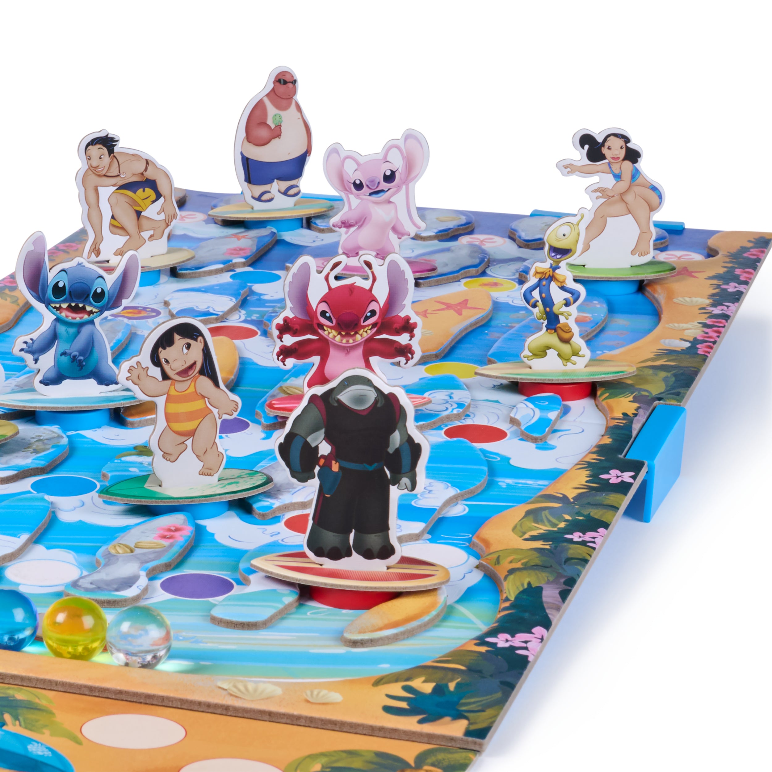 Spin Master Games, Disney’s Lilo & Stitch Surf Showdown, Marble Game, Stitch Gifts for Girls, Easy Activity Toy for Kids, Fun for Kids & Family, 2-6 Players, for Ages 5 & Up