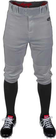 Rawlings Youth Launch Piped Knicker Pant - Small - Blue Gray/Black