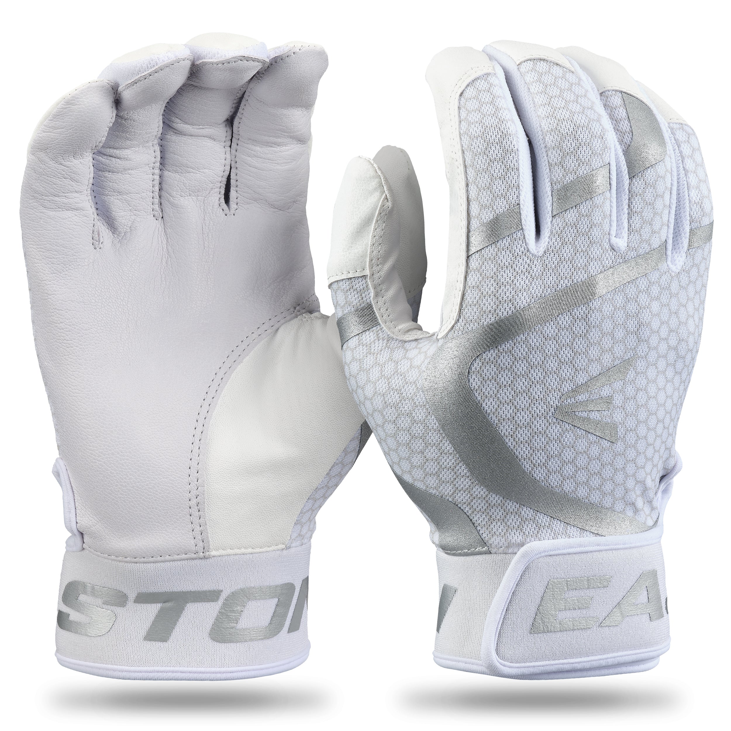 Easton Adult Mav Gt Batting Gloves - Small - White/White