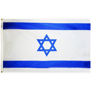 Israel Flag 5x8 ft. Nylon Dyed Design